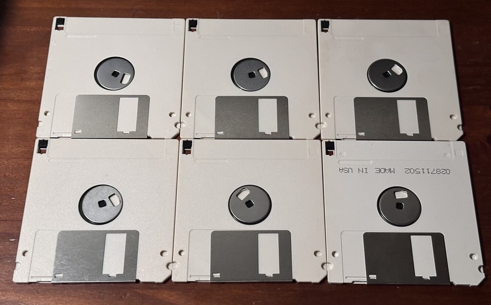 Vintage Microsoft Works 1987-1991 For Tandy 6 Disk 3.5” Floppy Software