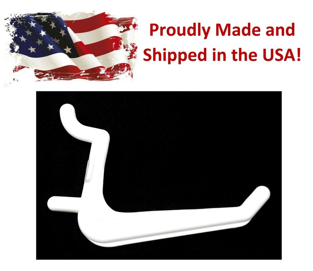 Plastic JUMBO White L HOOK  Peg Board Kit Tool Storage Craft Hooks Pick A Pack
