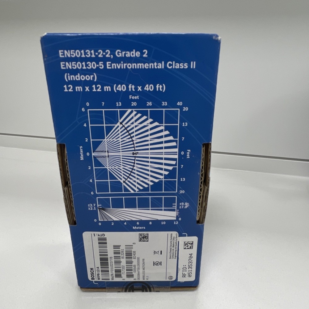 Bosch RFPR-12 Indoor Wireless PIR Motion Detector – 12m Range Security Sensor