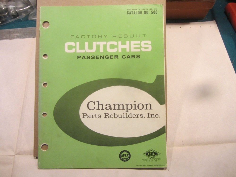 1964 Champion rebuilt clutch catalog