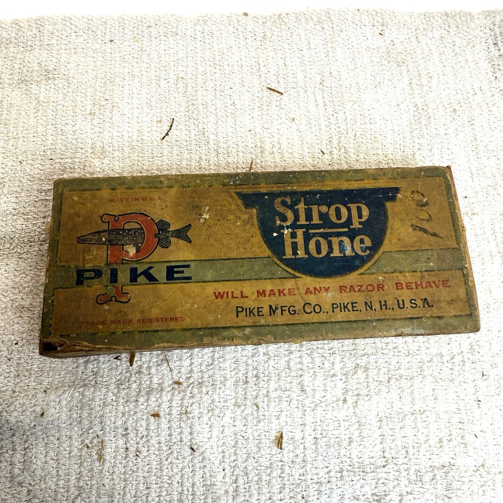 Pike RAZOR STROP HONE SHARPENING STONE IN ORIGINAL BOX