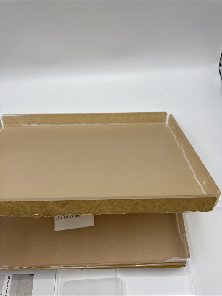 Clear Acrylic Double Layer Cosmetic Shelf