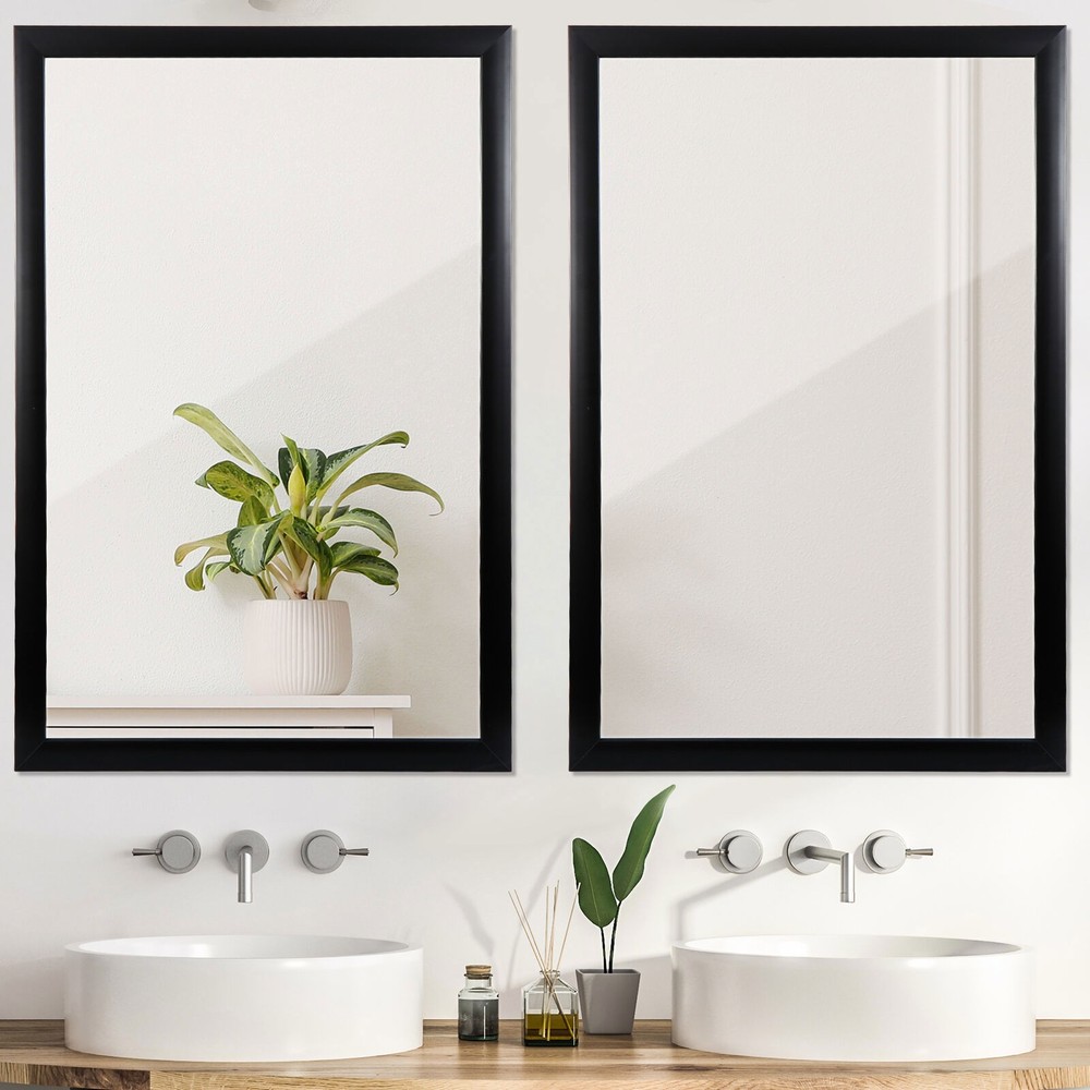 2X Clear Image 36" Rectangular Wall Mirror Home Make-up Mirror Bedroom Bathroom