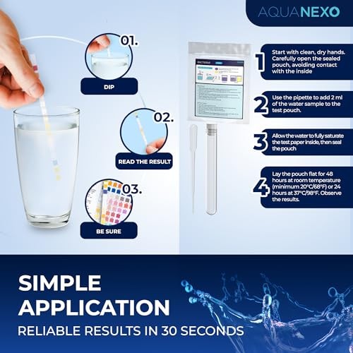 18 Parameters, 125 Drinking Water Test Strips (5 x 25) + 2 x Coliform Bacteria