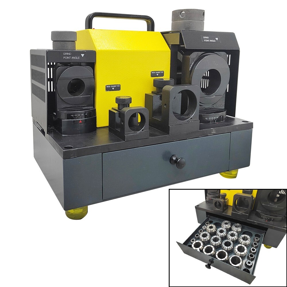 3-26mm Twist drill compound grinding machine Drill Bit Sharpener 24pcs Clamps