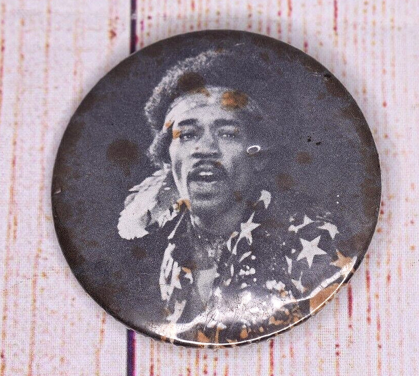 Jimmy Hendrix Vintage Pin Button 2"