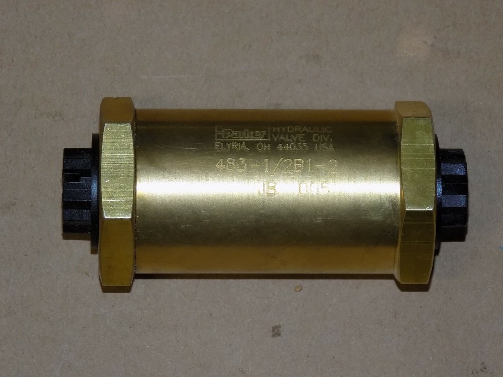 Parker 483-1/2 B1-2 Inline Check 1/2" NPT