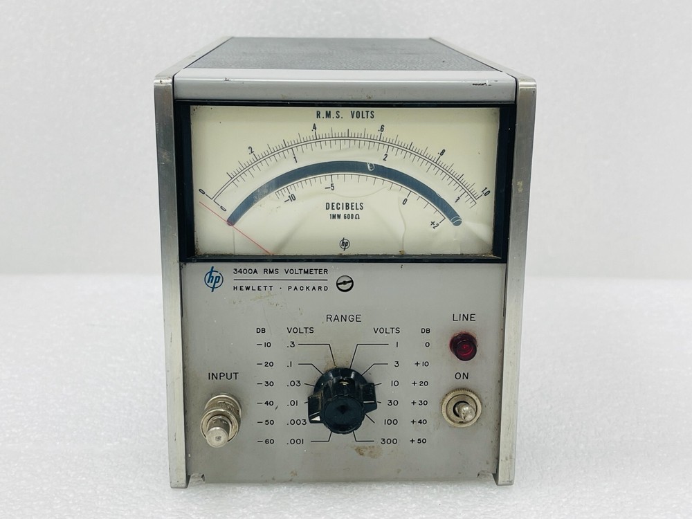 Hewlett-Packard 3400A RMS Voltmeter / READ