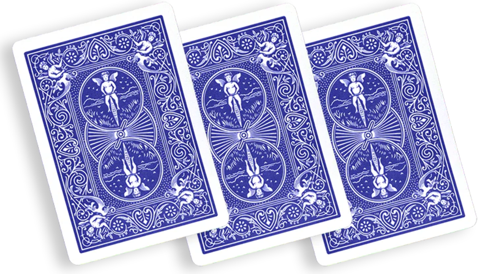 Three Way Forcing Deck Bicycle (Blue)