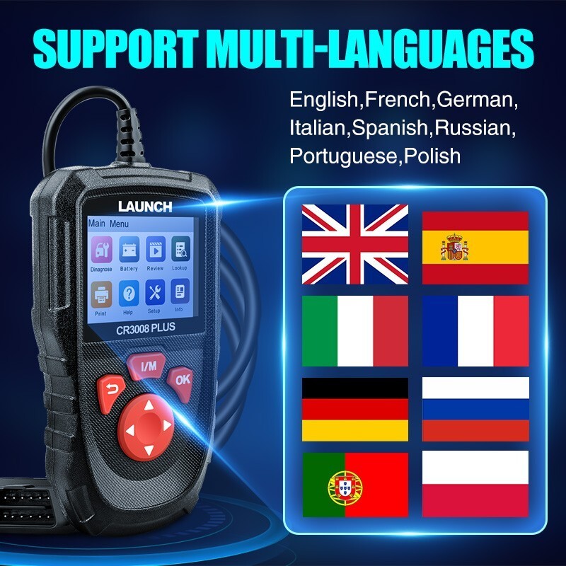 LAUNCH OBD2 Code Reader Automotive Diagnostic Scan Tool Full OBDII Check