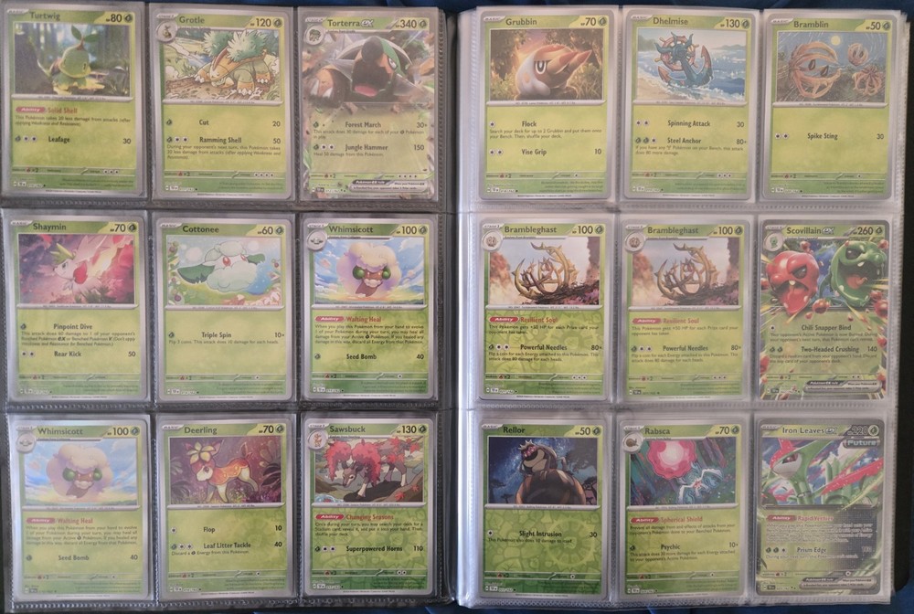 Pokemon Temporal Forces Complete Reverse Holo/Holo/EX Base Set + Binder