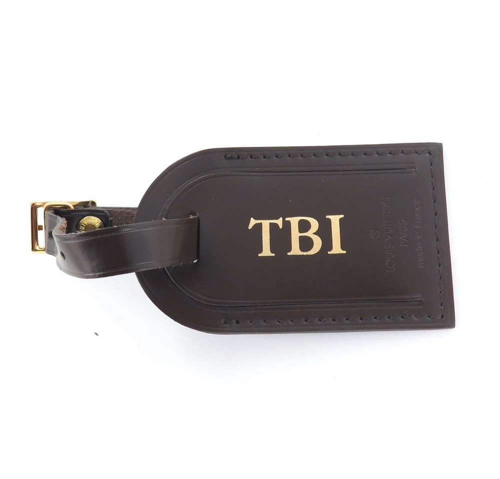 Louis Vuitton Monogrammed Luggage Bag Identification Tag - TBI