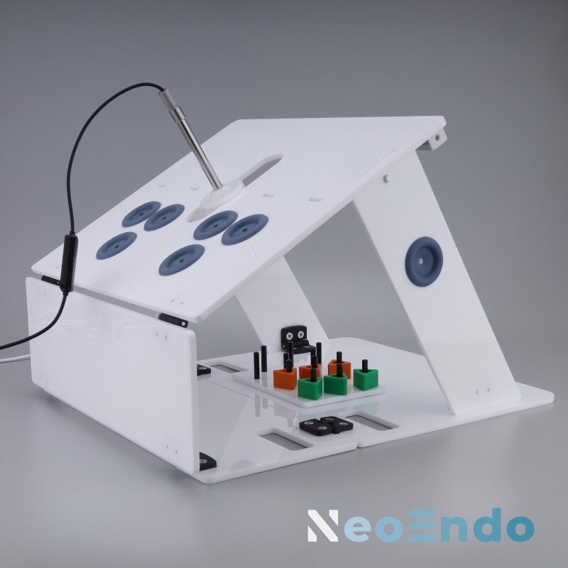 Laparoscopic Trainer Simulator Training Box with HD Camera and 8 Training Module