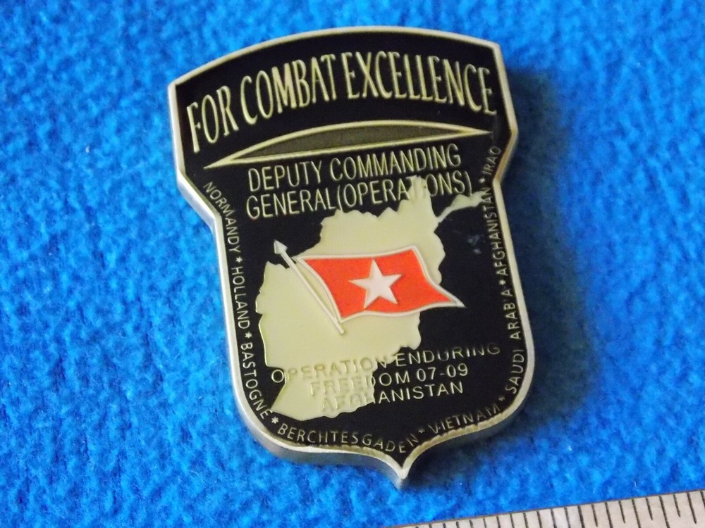 AIRBORNE CHALLENGE COIN - FOR COMBAT EXCELLENCE - DEPUTY COMMANDING GENERAL