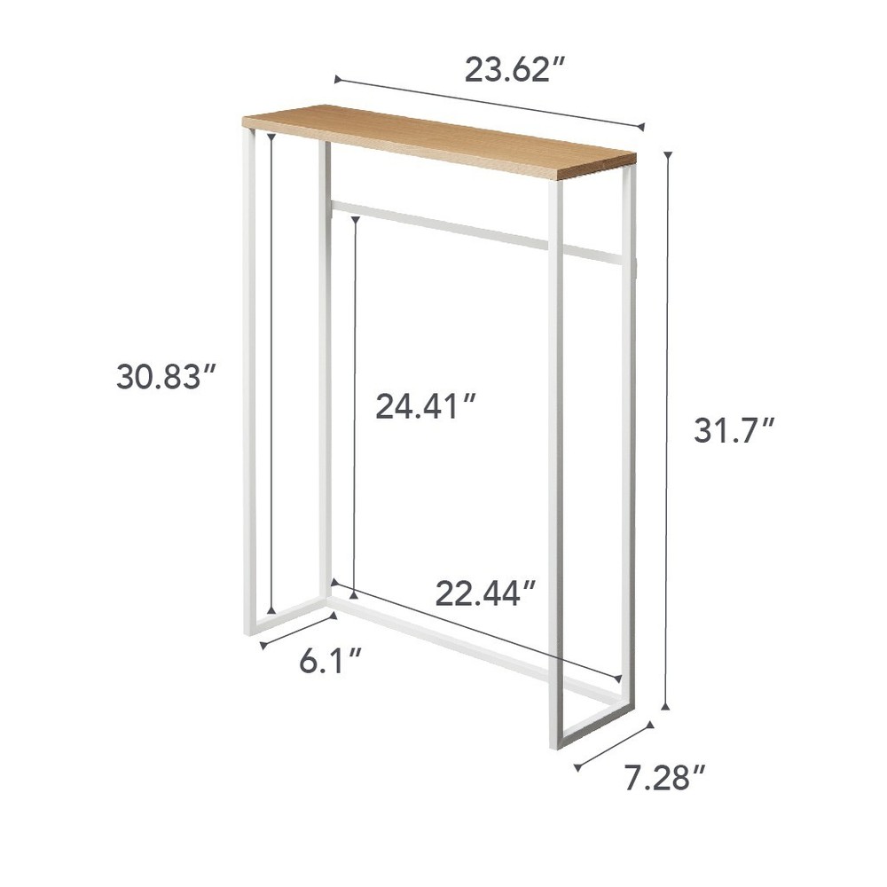 Yamazaki Home TOWER Narrow Entryway Console Table