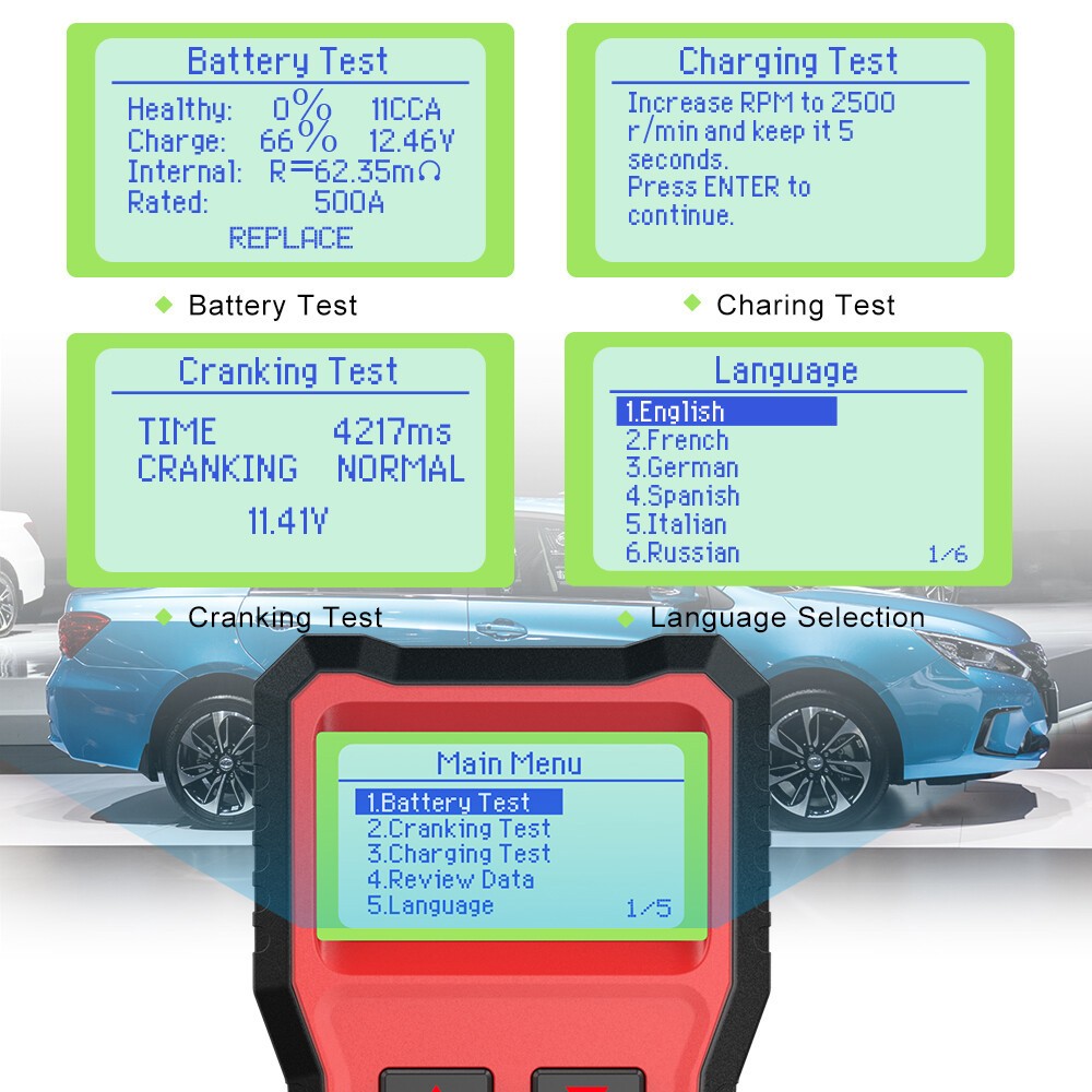 BST100 Car 12V Battery Analyzer Battery Load/Charging/Cranking System Tester