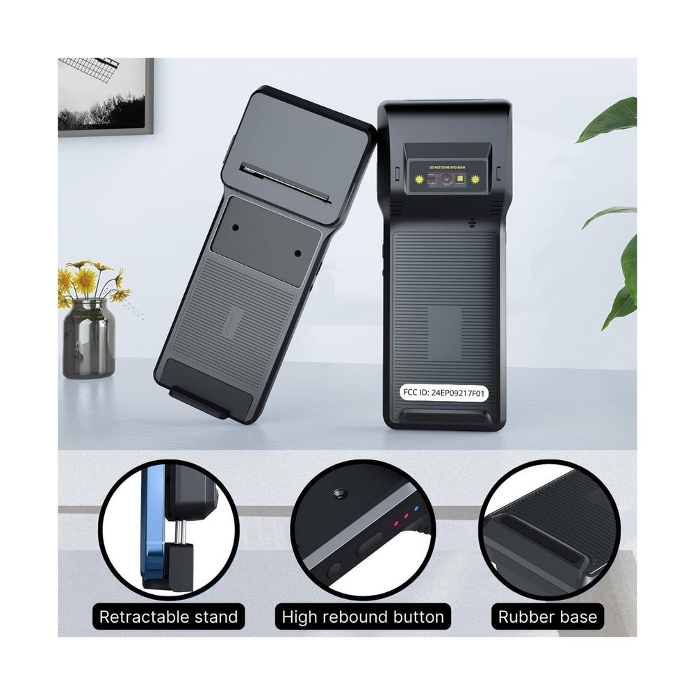 POS XP-P1 Portable Thermal Printer, USB & Bluetooth, 58mm Paper Width, High-S...