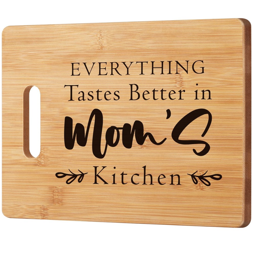 Everything Tastes Better in Moms Kitchen, Cutting Board, Gift, Christmas