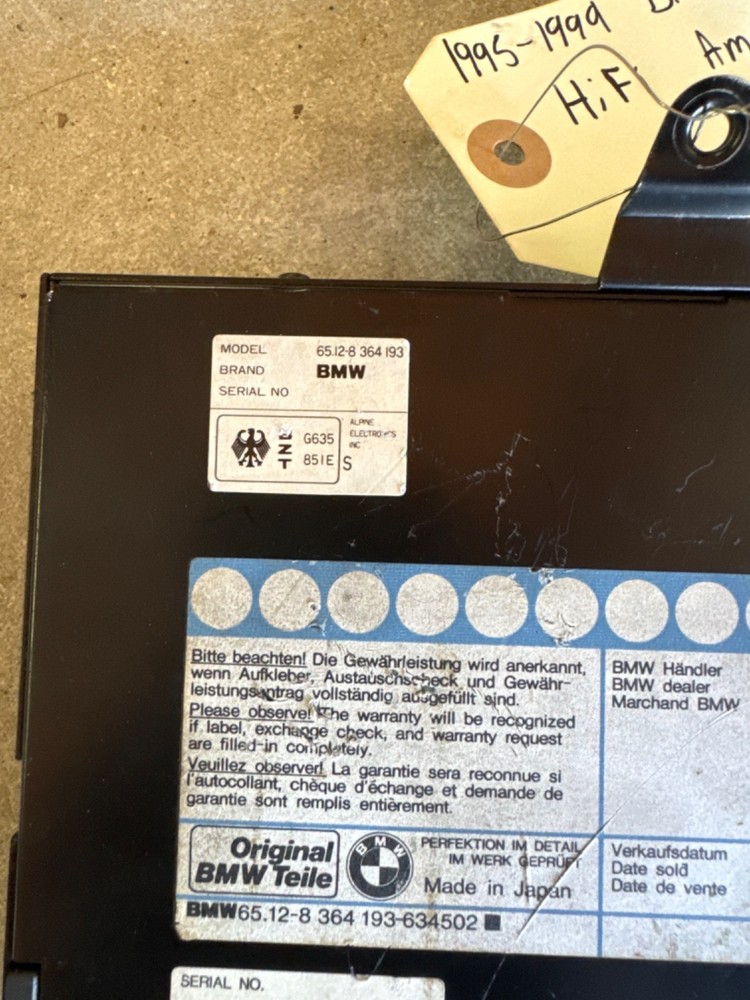 1995-1999 BMW E36 HiFi Amplifier