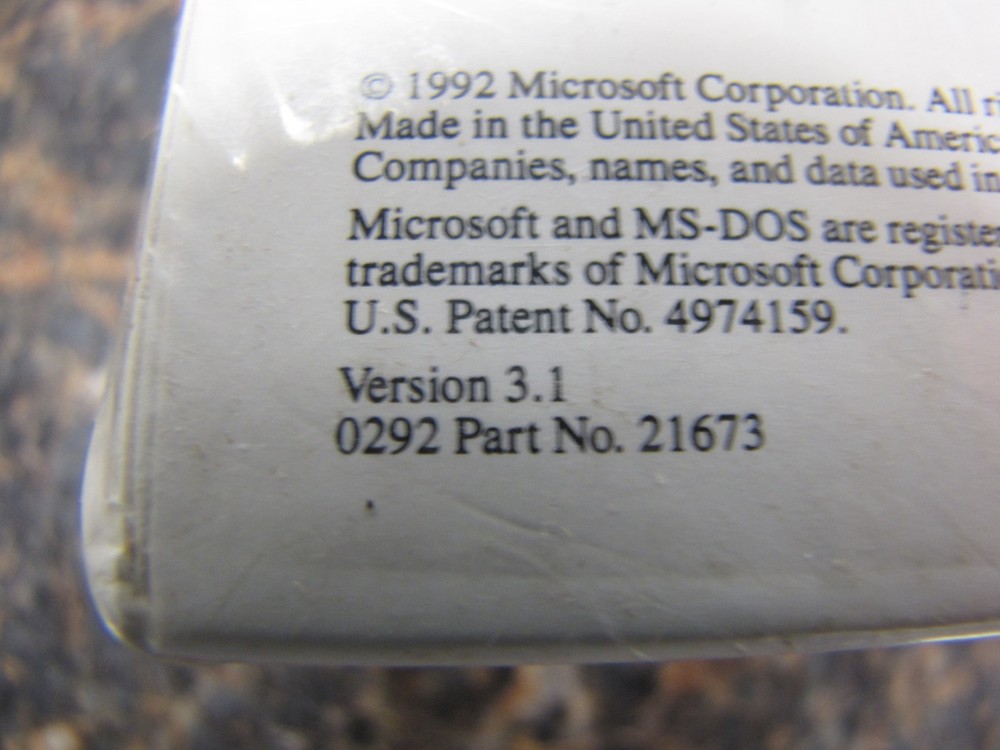 Vintage Microsoft Part 21673 Windows Operating System Version 3.1 – New Sealed