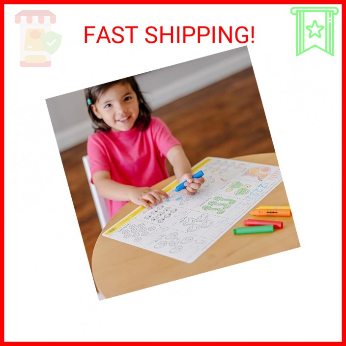 Melissa & Doug Learning Mat Crayons - 5 Colors