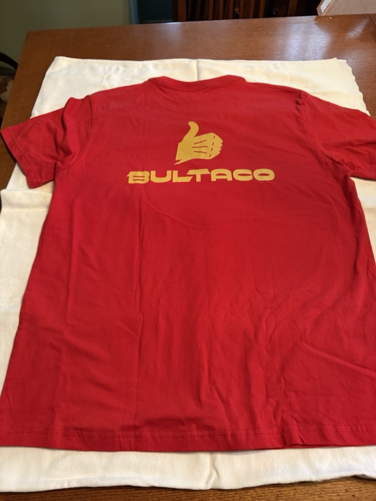 Bultaco T shirt front & back printing