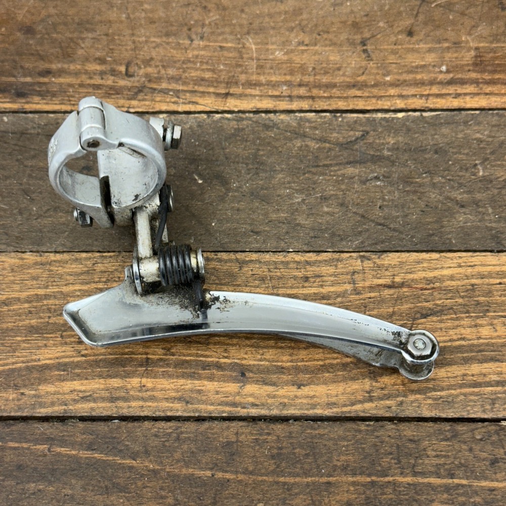 Vintage Campagnolo C Script Front Derailleur Bottom Pull 28.6 mm Clamp Script