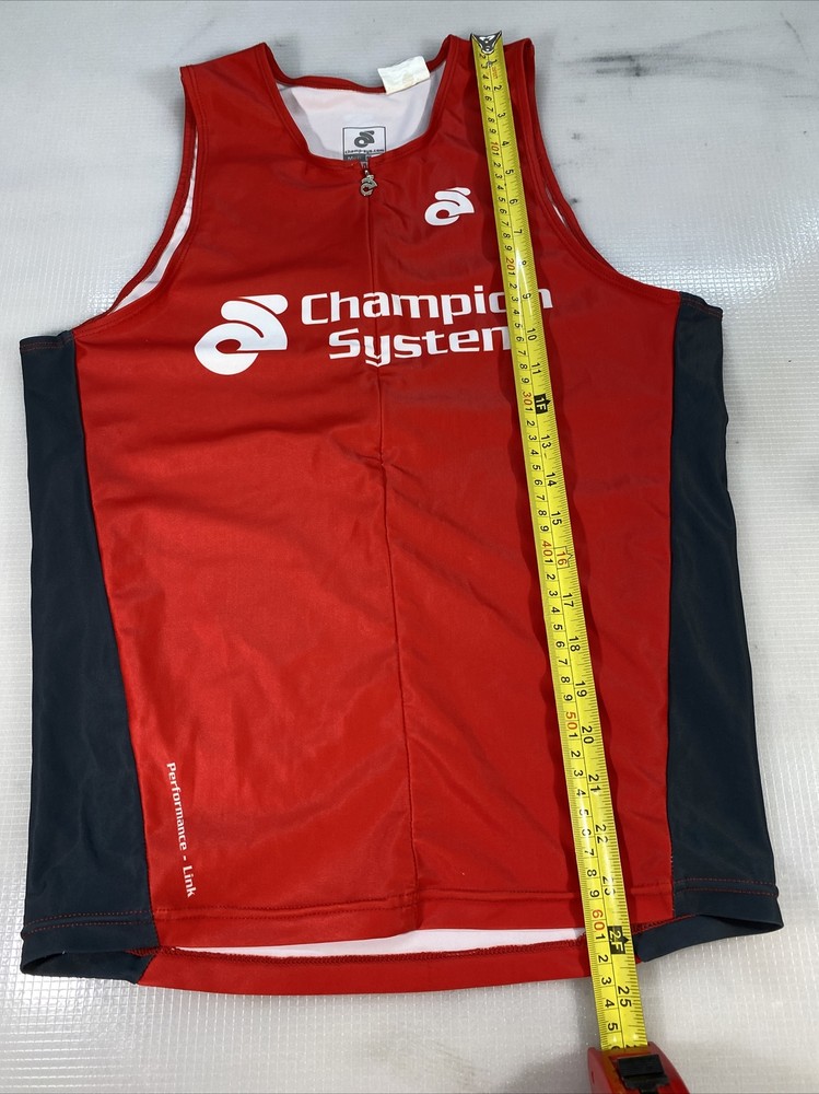Champion System mens link tri triathlon top Long Medium M (8284-6)