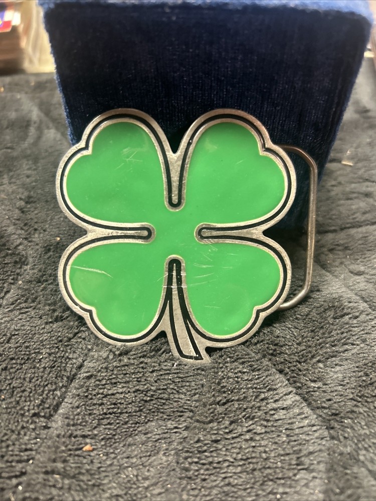 Four Leaf Clover Belt Buckle