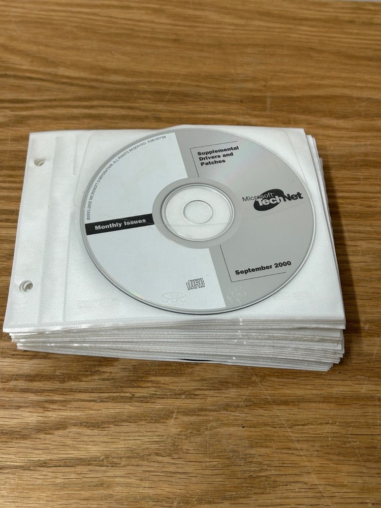 Microsoft TechNet Bundle 1999 2000 Utilities Extras Monthly Issues Service Packs