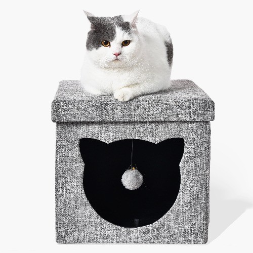 Vibrant Life Cat Cube Condo, GRAY