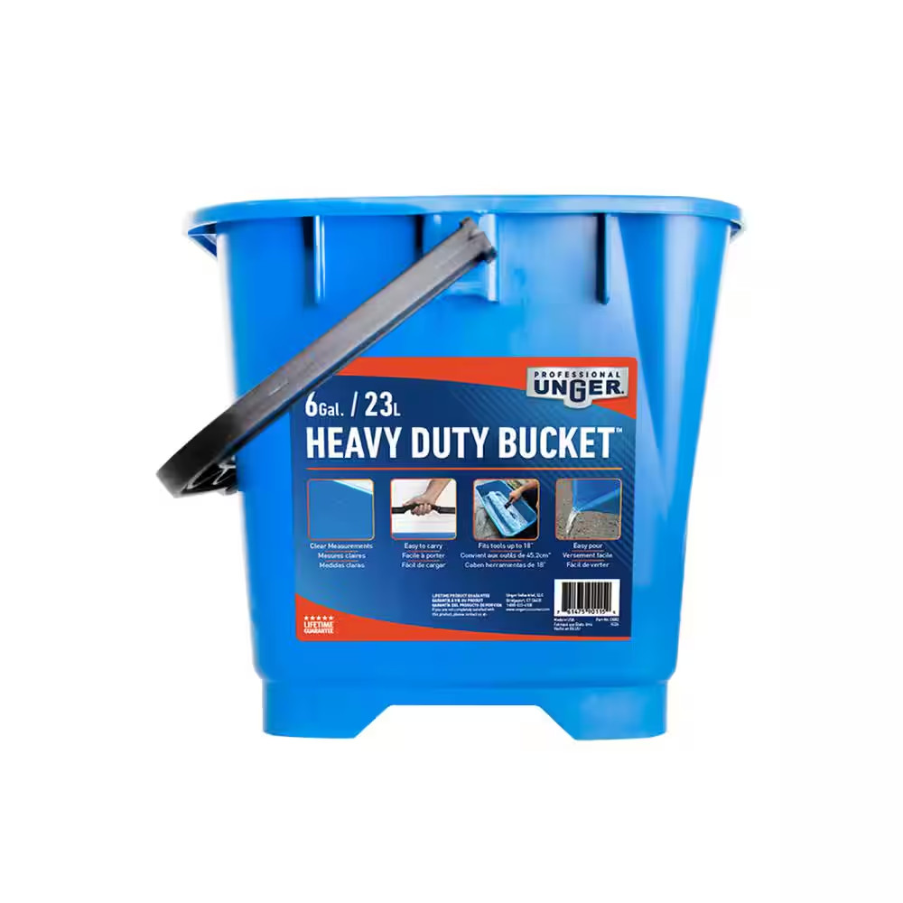 6 Gal. Heavy-Duty Plastic Bucket