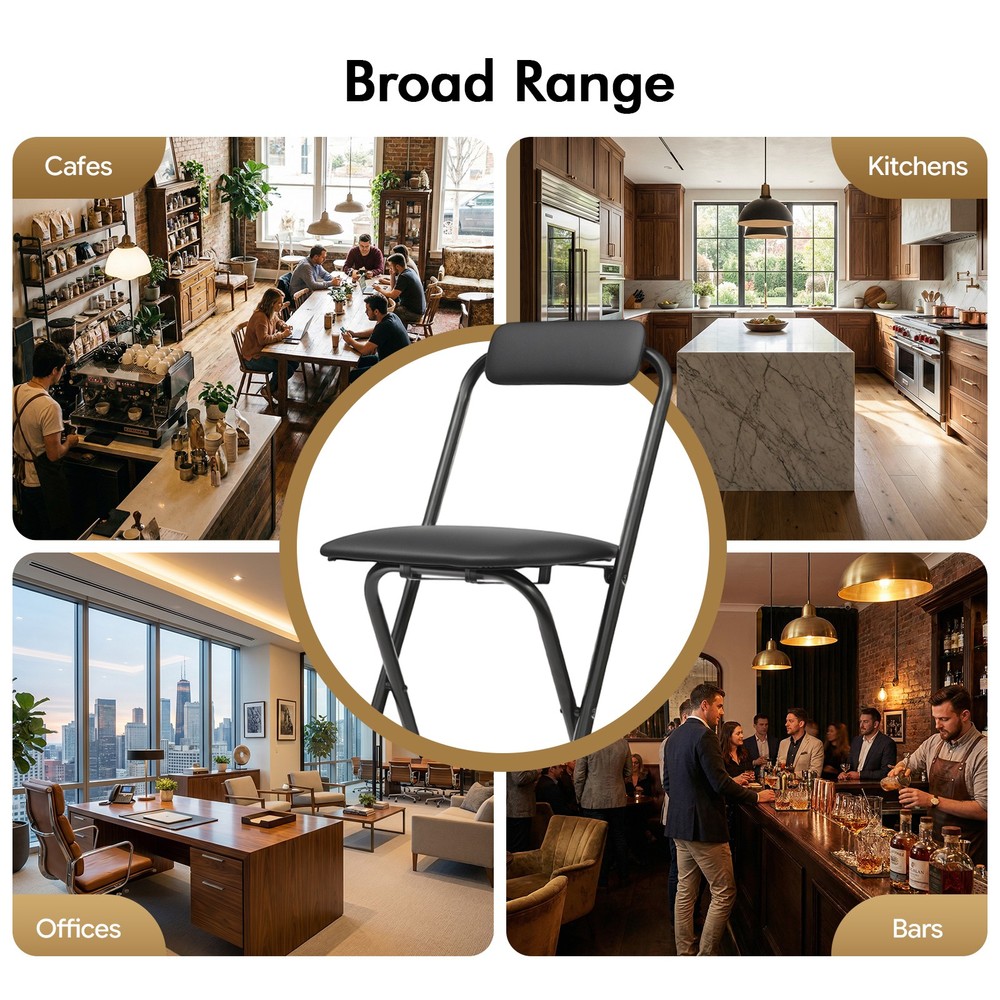 Foldable Bar Chair Tall Folding Chair Portable Folding Stool