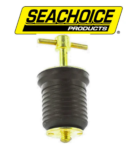 Seachoice Drain Plug-1 Twist-Brass