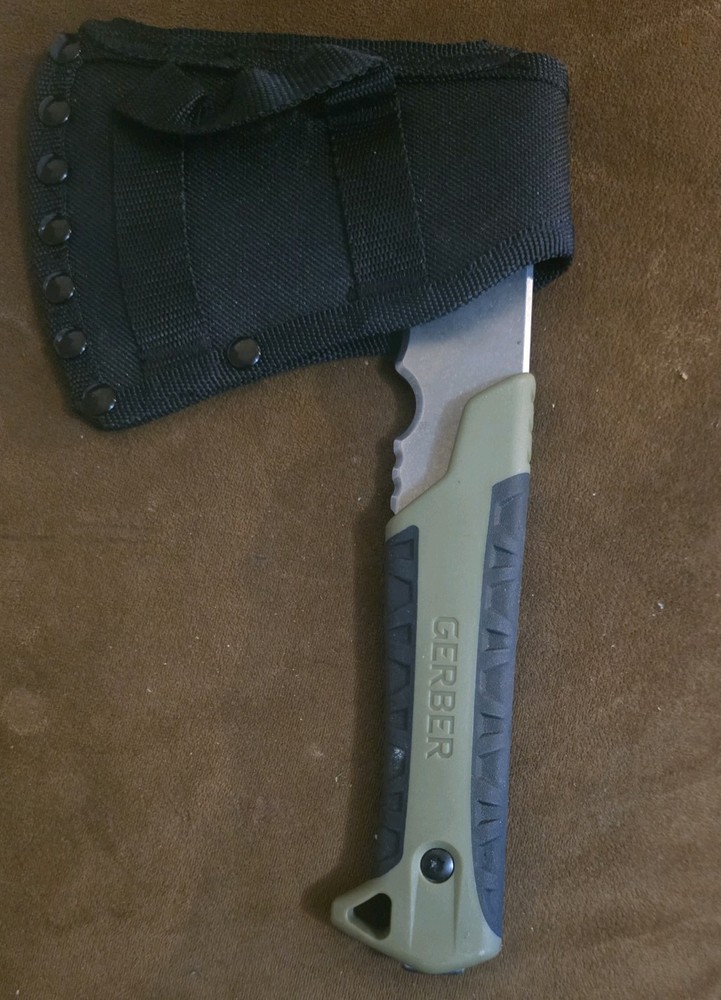 Gerber Pack Hatchet - with Sheath, Camping Hatchet, Sage Green