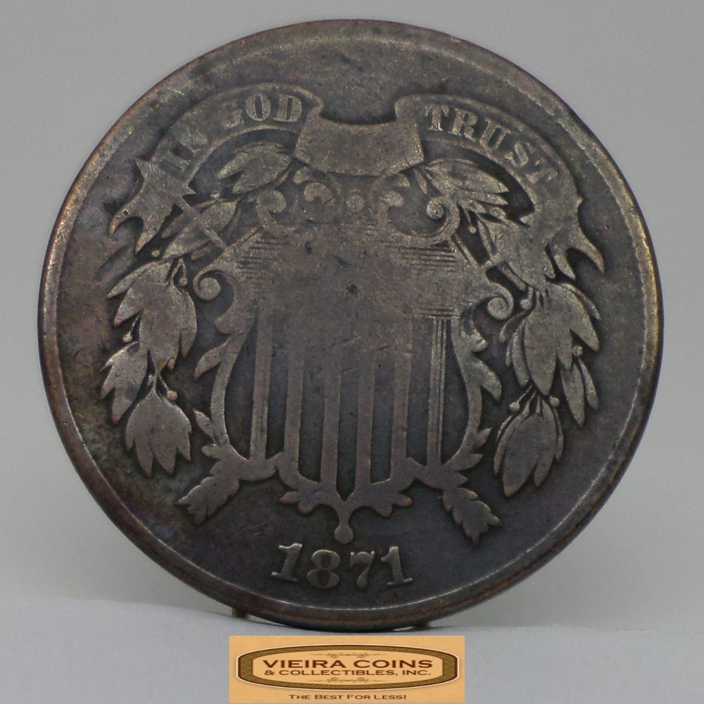 1871 Two-Cent Piece, 2 Cents Piece - #C49253NQ
