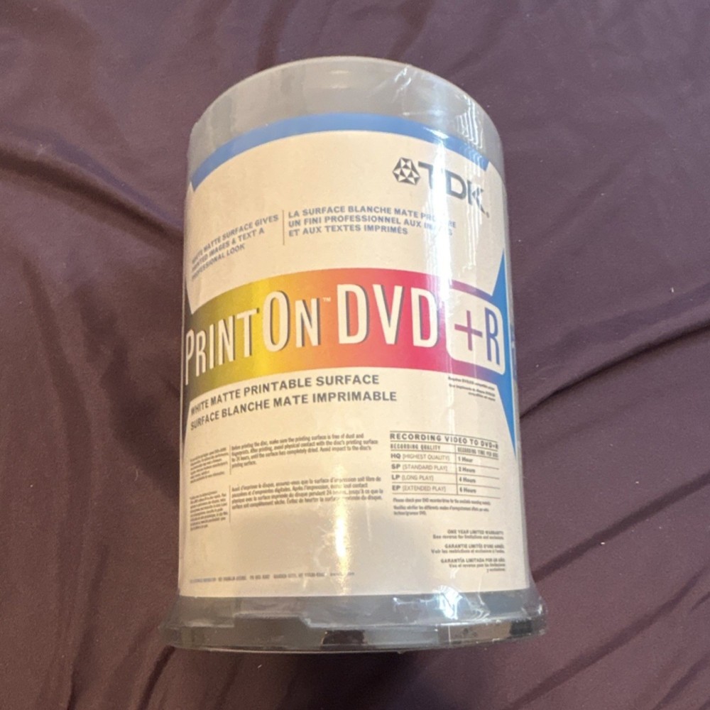 TDK Print On DVDs  100 pack 4.7GB