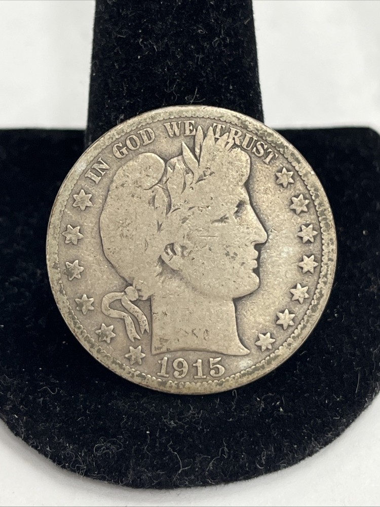 1915 D Silver Barber Half Dollar