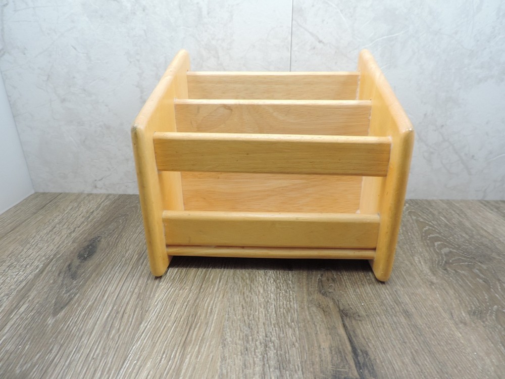 Wooden Remote Control Caddy 7"x6.5"x5.5"