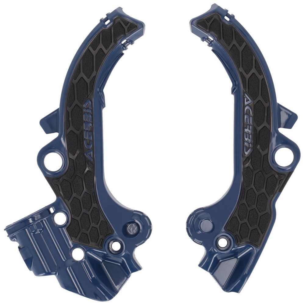 Acerbis X-Grip Frame Guards - Blue/Black - Plastic