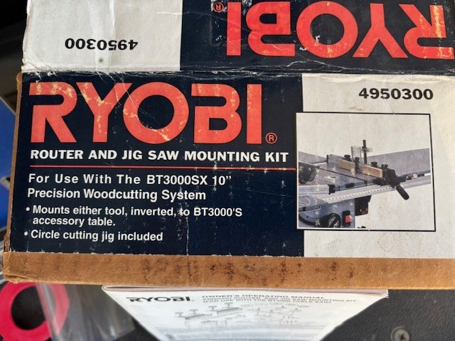 RYOBI ROUTER & JIGSAW MOUNTING Kit