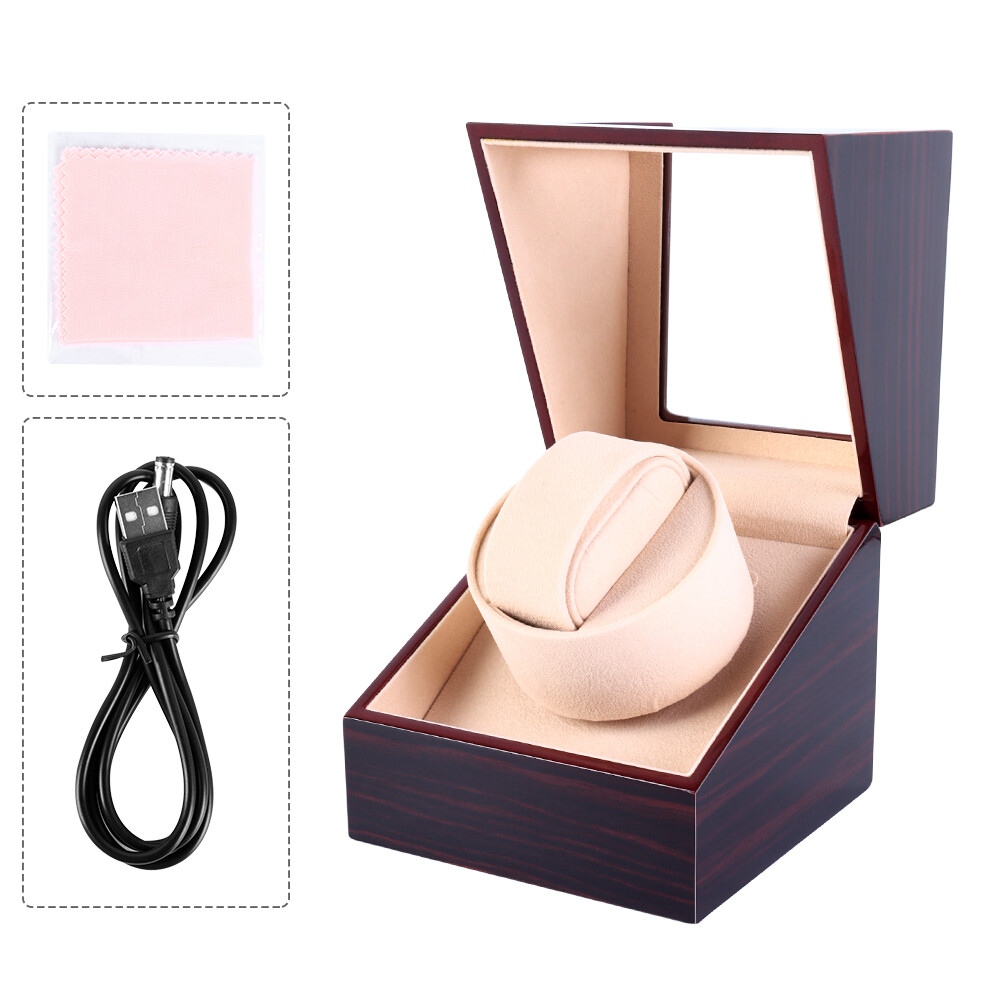 Single Automatic Watch Winder Storage Display Case Box With Silent Motor Gift