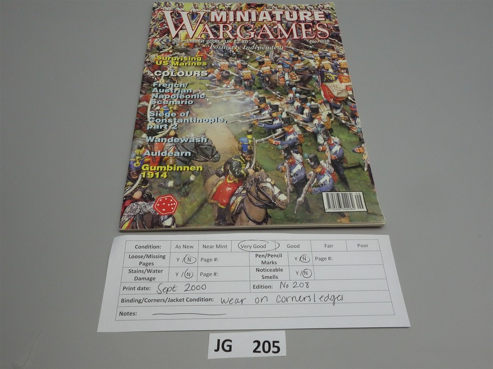 Miniature Wargames: Number 208