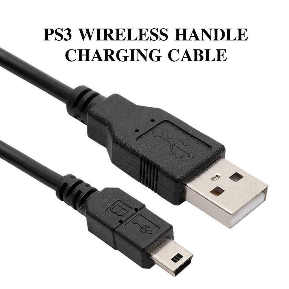 Sony Playstation PS3 Wireless Controller Remote Control USB Charging Cable Cord