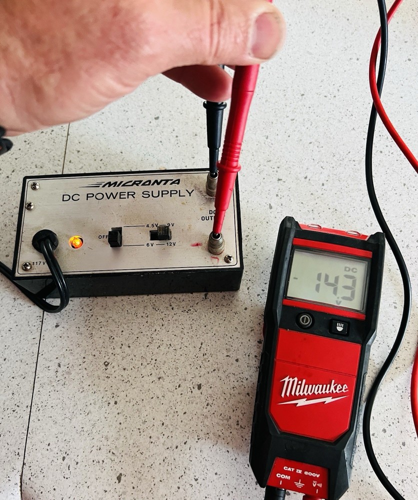 Vintage Micronta Variable DC Power Supply Tested Works
