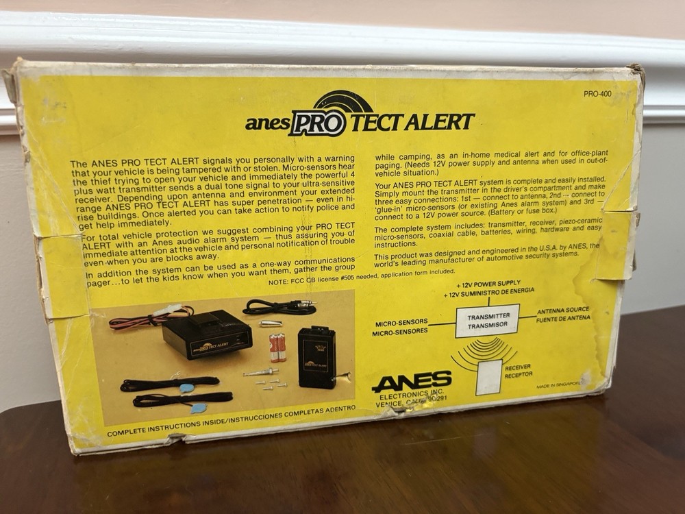 ANES Pro Tect Alert Paging Alarm System NEW OPEN BOX