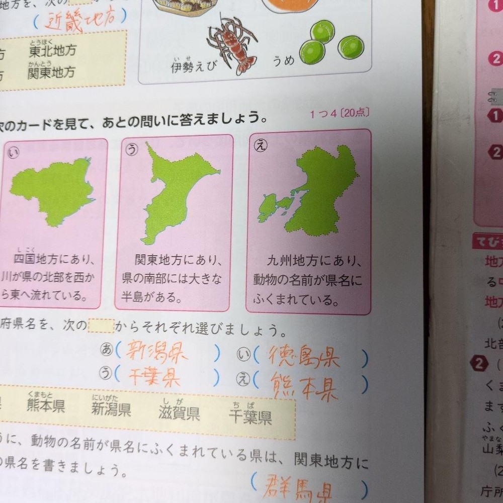 Japanese school textbook 4th grade social studies work
