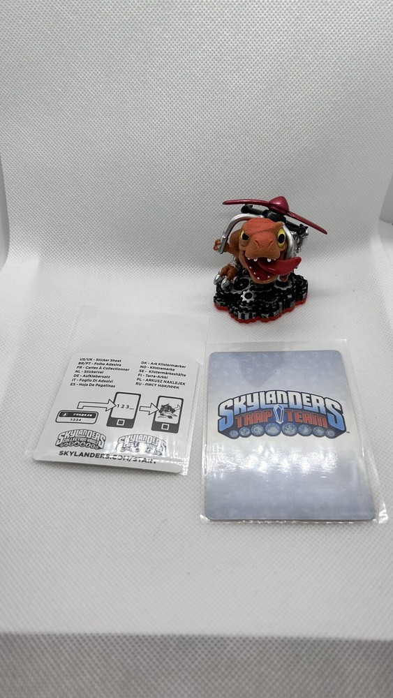 CHOPPER Skylanders Activision Figure Red Base w/Stat Card & Sticker Code 2014