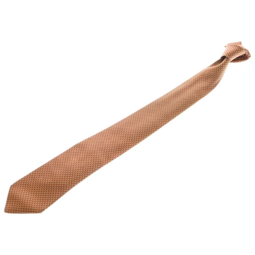 HERMES Silk Allover Tie Red