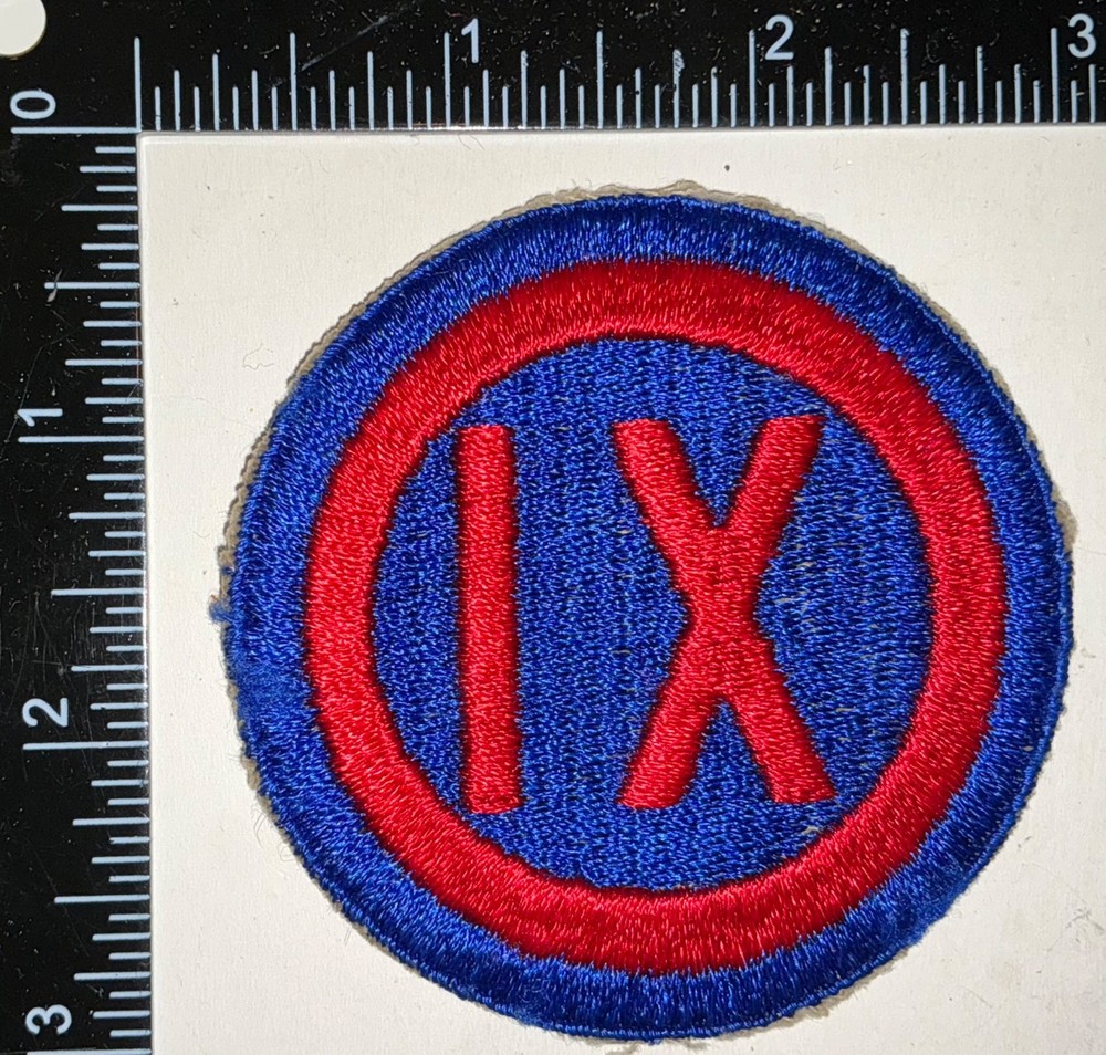 WWII US Army IXth 9th Corps Patch